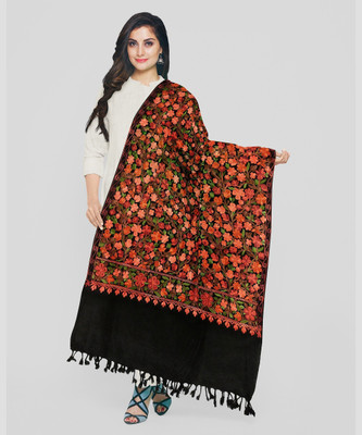 CHOUDHARYRETAILS Wool Embroidered Women Shawl(Multicolor)