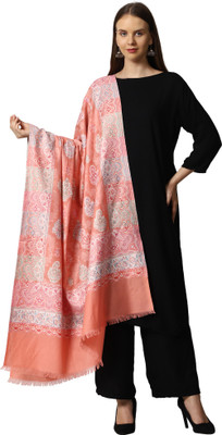 swi stylish Wool Printed Women Shawl(Multicolor)
