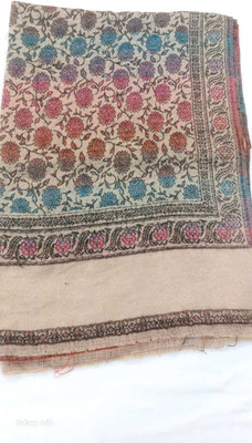 Swiftbuy Wool Floral Print Women Shawl(Multicolor)