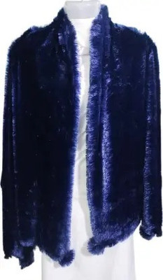 Aarti Creation Wool Solid Women Shawl(Dark Blue)