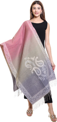 OSWAL Polyester Self Design Women Shawl(Multicolor)