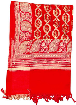 Bst fashion Pashmina Solid Women Shawl(Red)