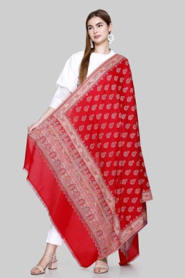 Sudako Acrylic Printed Women Shawl(Maroon)