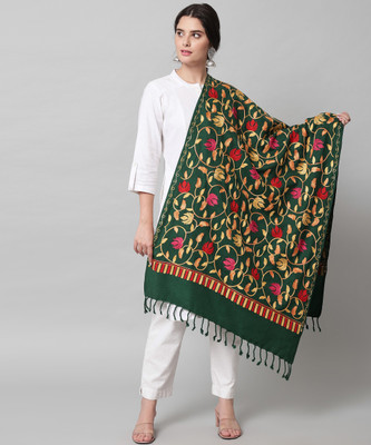 HEMLOCK Wool Printed Women Shawl(Multicolor)