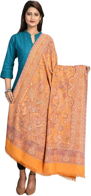WEAVER VILLA Wool Self Design Women Shawl(Multicolor)