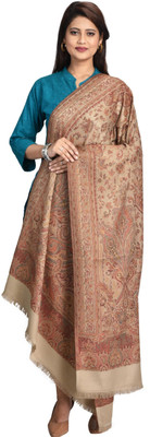 HOC Wool Woven Women Shawl(Beige)