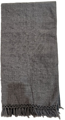 Vrinde Wool Solid Men Shawl(Grey)