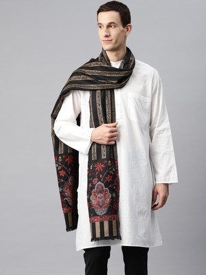 swi stylish Wool Printed Men Shawl(Multicolor)