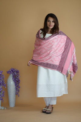 STSHAWLS Acrylic Self Design Women Shawl(Multicolor)