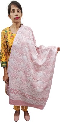 Kashmiri queen Cashmere Woven Women Shawl(Pink)