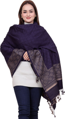 Kriti Wool Paisley Women Shawl(Blue)