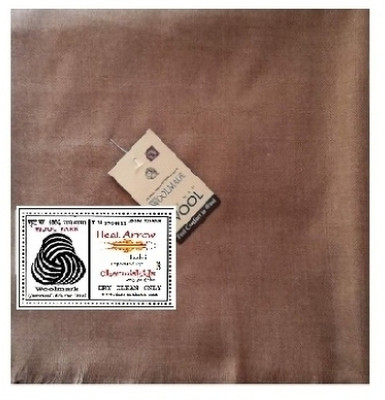 Heataarow Wool Solid Men Shawl(Brown)