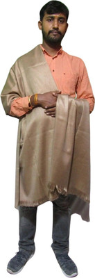 CHOUDHARYRETAILS Cashmere Self Design Men Shawl(Brown)
