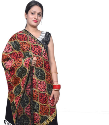 HouseOfCommon Wool Woven Women Shawl(Multicolor)