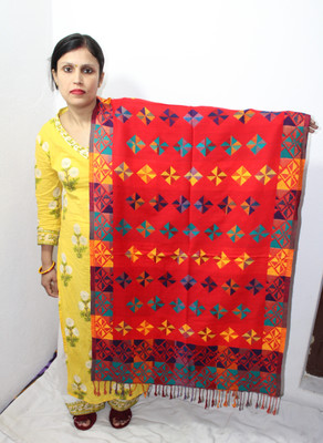 KASHMIRI TREND Wool Woven Men Shawl(Multicolor)