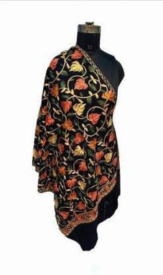 CHOUDHARYRETAILS Wool Printed Women Shawl(Green)