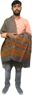 Royal-E-Kashmir Cashmere Printed Men Shawl(Brown)