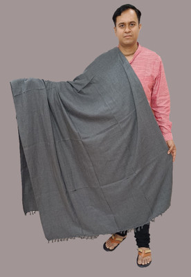 Sprha Wool Solid Men Shawl(Grey)