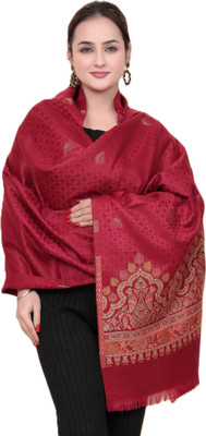 Kriti Wool Paisley Women Shawl(Maroon)