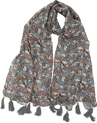 CI ASSCERIESS Poly Cotton Printed Women Shawl(Multicolor)