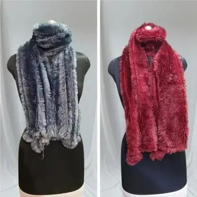 HouseOfCommon Wool Self Design Women Shawl(Grey, Maroon)