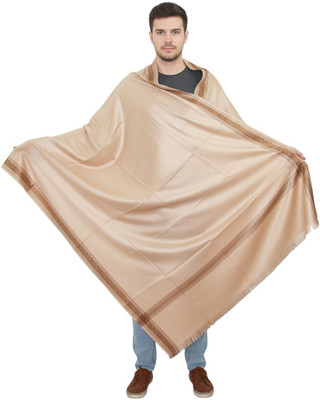 Sprha Wool Solid Men Shawl(Beige)