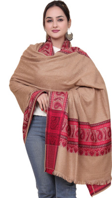Kriti Wool Paisley Women Shawl(Brown)