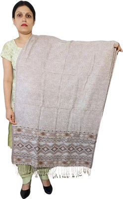 HouseOfCommon Viscose Woven Women Shawl(Grey)
