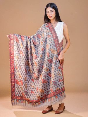 swi stylish Wool Paisley Women Shawl(Multicolor)