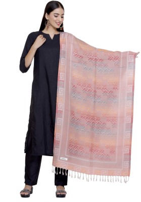 MANBHAV Acrylic Woven Women Shawl(Pink)