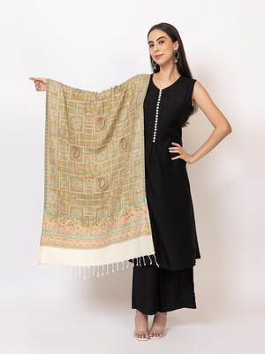HouseOfCommon Viscose Printed Women Shawl(Multicolor)