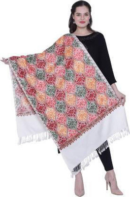 CHOUDHARYRETAILS Wool Embroidered Women Shawl(Multicolor)