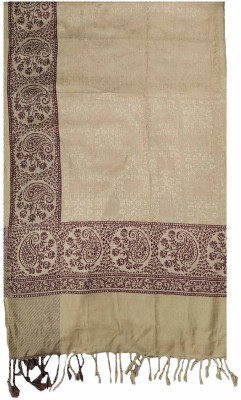 Soul Essence Wool Embellished Women Shawl(Beige)