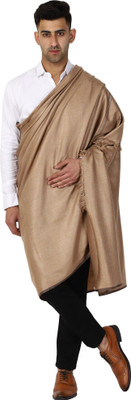 CHOUDHARYRETAILS Wool Self Design Men Shawl(Brown)