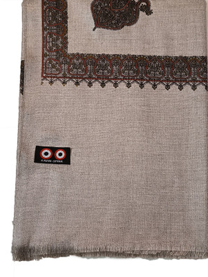 Sprha Wool Printed Men Shawl(Grey)