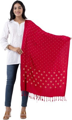 CLOTH KING Viscose Printed Women Shawl(Pink)