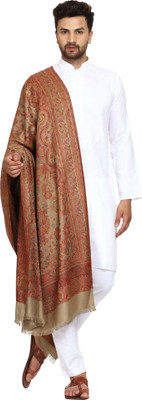 HOC Wool Printed Men Shawl(Beige)