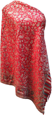 Soul Essence Wool Woven Women Shawl(Maroon)