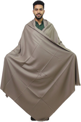Sprha Wool Solid Men Shawl(Grey)