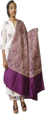 Royal-E-Kashmir Wool Self Design Women, Men Shawl(Multicolor)