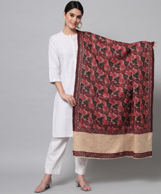 HEMLOCK Wool Printed Women Shawl(Maroon)