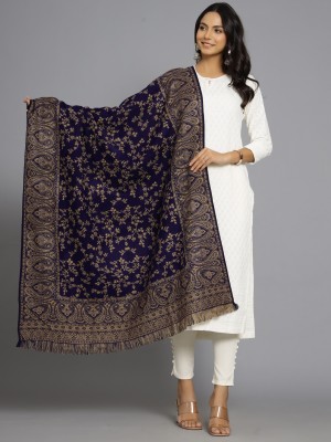 Ravaiyaa - Attitude Is Everything Wool Embroidered Women Shawl(Multicolor)