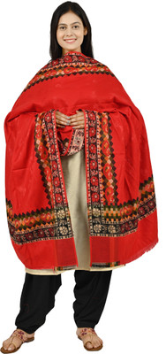 LETZ DEZINE Wool Floral Print Women Shawl(Multicolor)