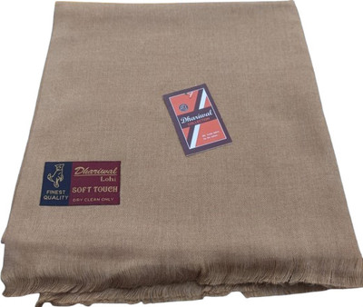 Dhariwal Wool Solid Men Shawl(Brown)