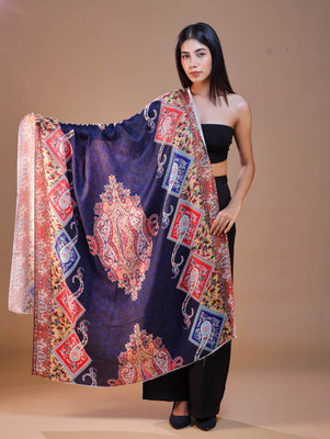 swi stylish Wool Paisley Women Shawl(Multicolor)
