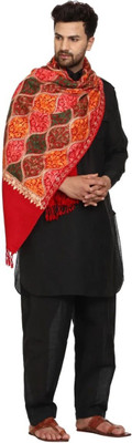 CHOUDHARYRETAILS Pashmina, Wool Embroidered Men Shawl(Multicolor)