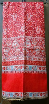 genie cave 21 Wool Floral Print Women, Men Shawl(Red, Yellow)