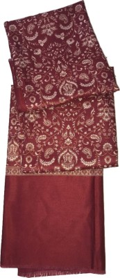 Royal-E-Kashmir Wool Self Design Women, Men Shawl(Multicolor)