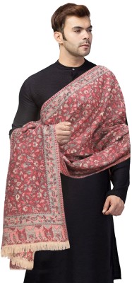 manra Wool Woven Men Shawl(Multicolor)