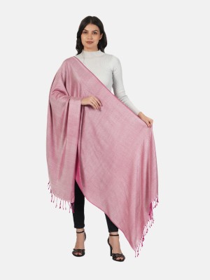 MUFFLY Viscose Printed Women Shawl(Pink)